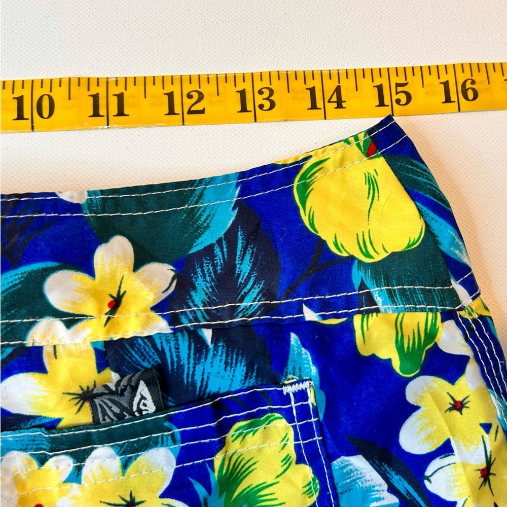 Y2K Pacific Legend made in Hawaii Floral Surf Board Shorts Size 30 - Picture 6 of 6